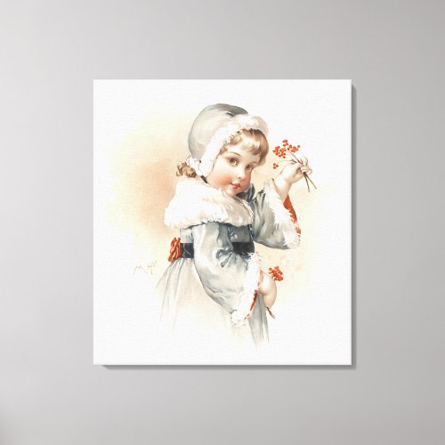 Maud Humphreys Winter Girl Canvas Print