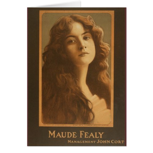 Maude Fealy Vintage Theater Poster