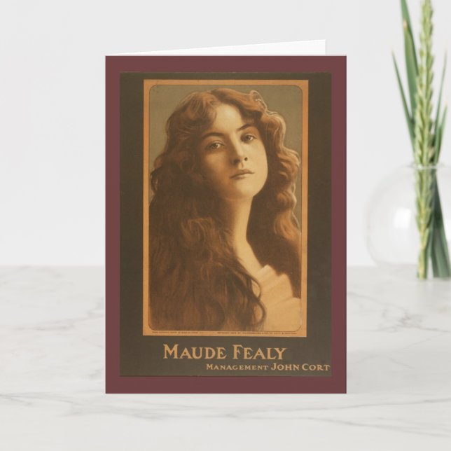 Maude Fealy Vintage Theater Poster Card (Front)