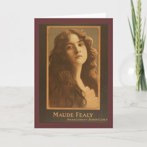 Maude Fealy Vintage Theater Poster Card