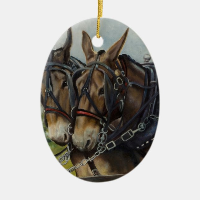 Maude & Maddie Ceramic Ornament (Front)