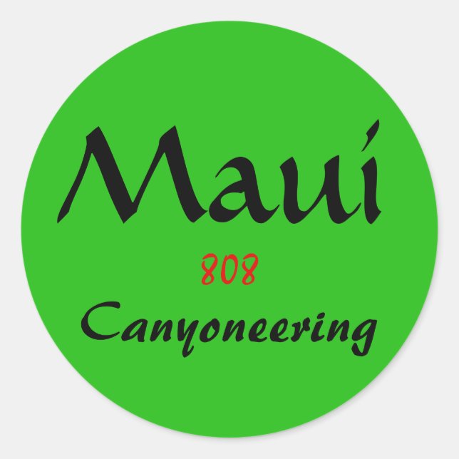 Maui 808 sticker (Front)