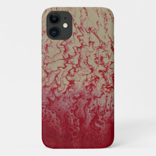Maui Abstract Red/Bleached Titanium iPhone 11 Case