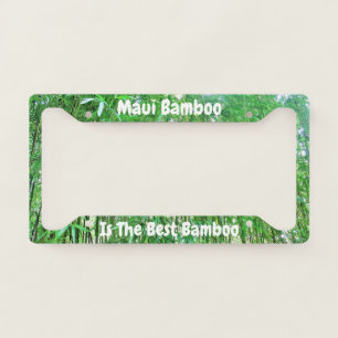 Maui Bamboo Is The Best Bamboo License Plate Frame