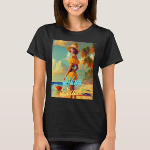 Maui Beach Hawaii Parasdise Beautiful Woman T-Shirt
