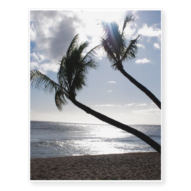 Maui Beach Temporary Tattoos (Front)