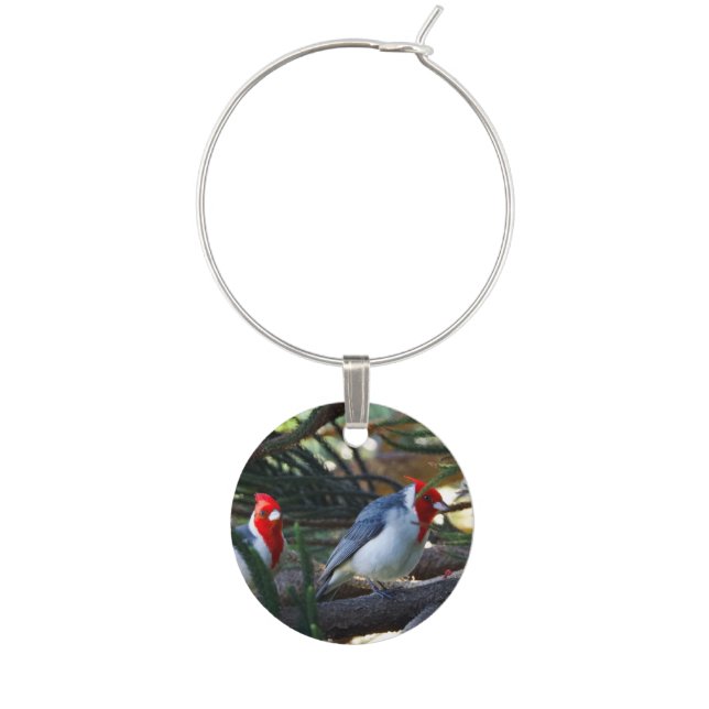 Maui Birds Cardinals, Mynas & Finches Wine Charms (Second Charm)