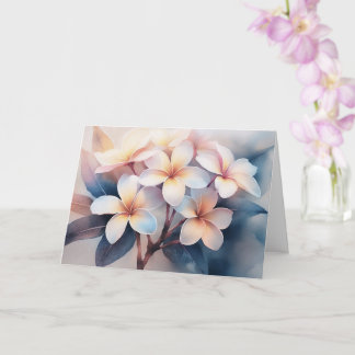 Maui Blush Plumeria Greeting Card