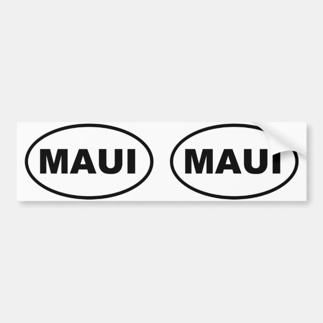 Maui Bumper Sticker (Front)