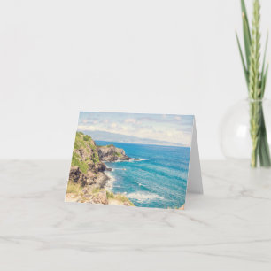 Maui Coast   Note Card Blank Inside