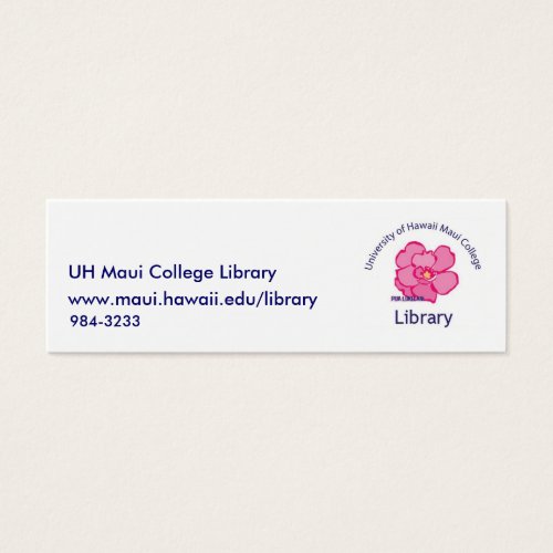 Maui College Library Business Card Templates