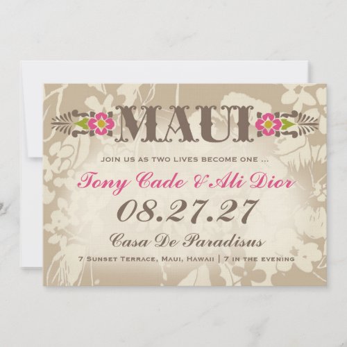 MAUI Destination Tropical Floral Linen Announcement