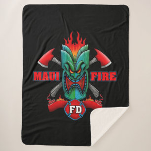 Maui Fire Department Sherpa Blanket