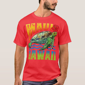 Maui Hawaii Aloha Turtle Summer Vacation Surfer Gi T-Shirt