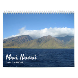 Maui Hawaii Beautiful Beach Photography 2024 Wall Calendar