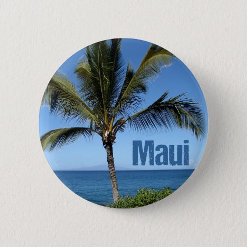 Maui Hawaii Beautiful Island Photography Beach Button