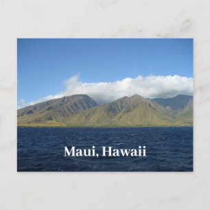 Maui Hawaii Beautiful Mountains Ocean Postcard