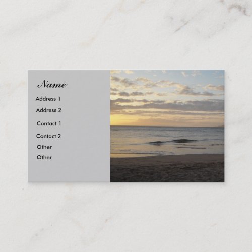 Maui, Hawaii - Business Card