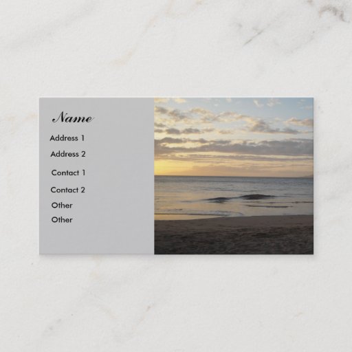 Customizable Maui, Hawaii - Business Card