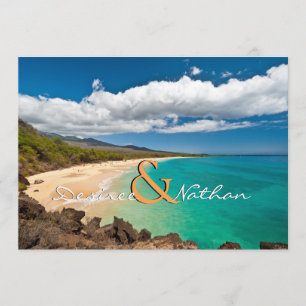 Maui, Hawaii - Destination Wedding Invitation