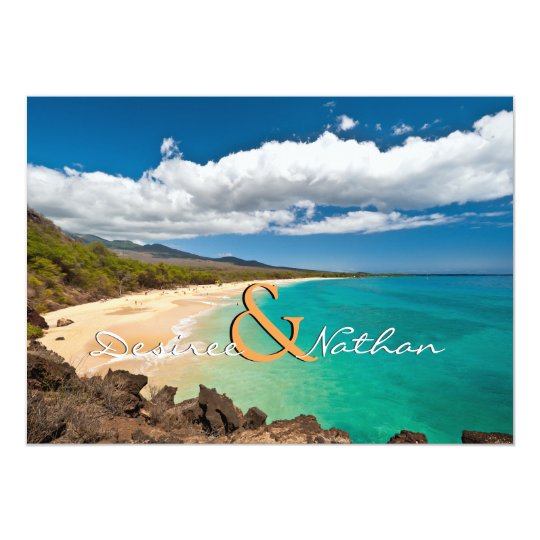 Maui Hawaii Destination Wedding Invitation Zazzle Com