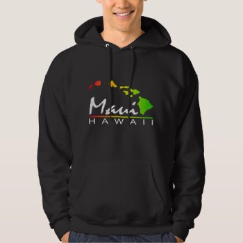 Maui Hawaii (distressed Design) Hoodie by RobotFace at Zazzle