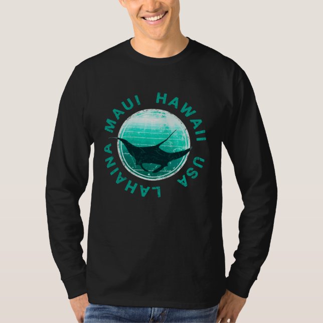 Maui Hawaii DIVING Lahaina Manta T-Shirt (Front)