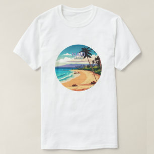 Maui Hawaii Kaanapali Beach Vintage Retro T-Shirt