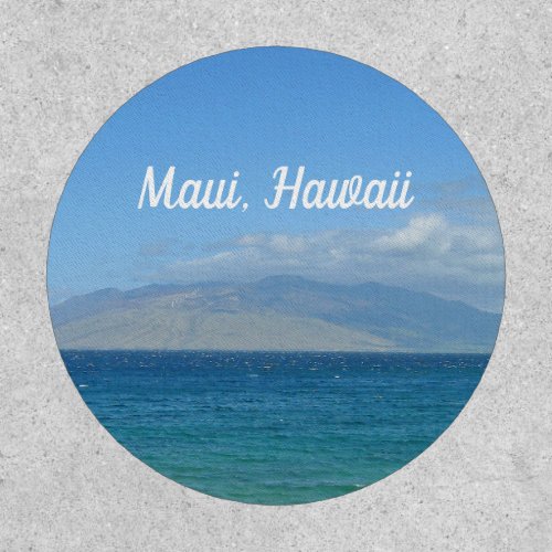 Maui Hawaii Ocean Waters Blue Travel Photography Patch