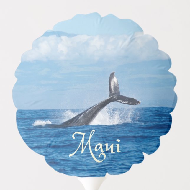 Maui Hawaii Ocean Whale Tail Balloon (Back)