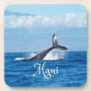 Maui Hawaii Ocean Whale Tail Beverage Coaster
