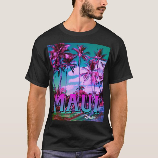Maui Hawai'i Palm Trees T-shirt  (Front)