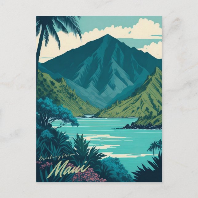 Maui, Hawaii Postcard (Front)