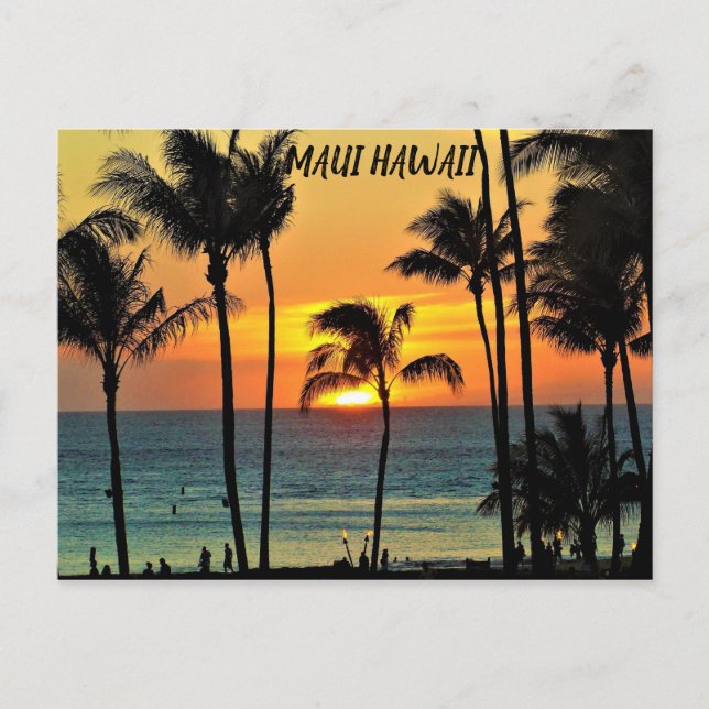 MAUI HAWAII POSTCARD (Front)