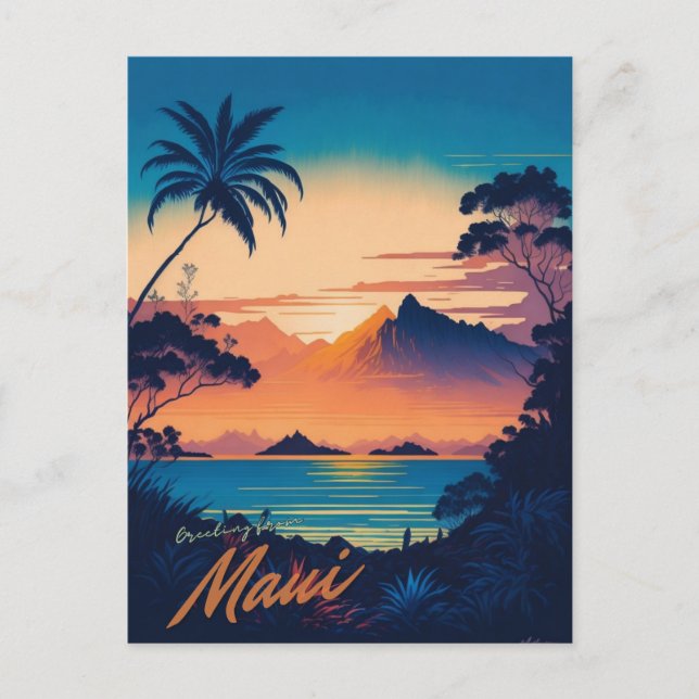 Maui, Hawaii Postcard (Front)