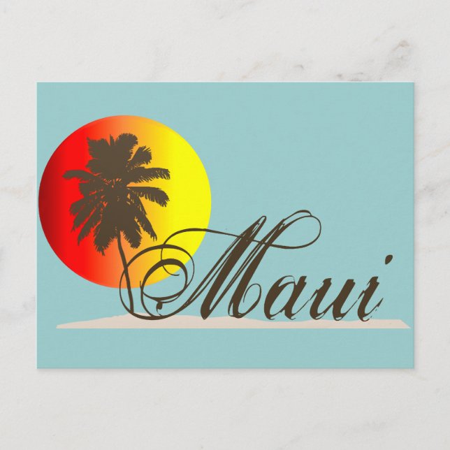 Maui Hawaii Souvenir Postcard (Front)