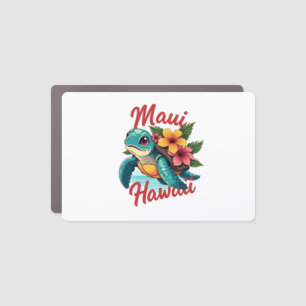 Maui Hawaii T Shirt Girl Women Kids Sea Turtle Haw Car Magnet