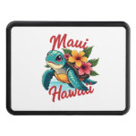 Maui Hawaii T Shirt Girl Women Kids Sea Turtle Haw Hitch Cover