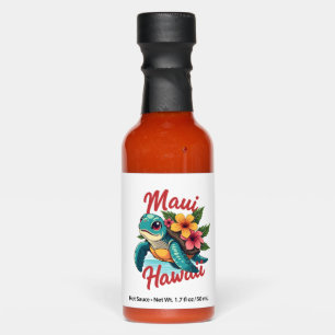 Maui Hawaii T Shirt Girl Women Kids Sea Turtle Haw Hot Sauces
