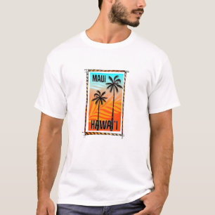 Maui Hawaii T-Shirt, Palm Tree Tee, Tropical Tee