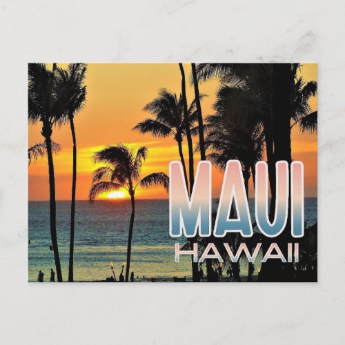 Maui Hawaii  Travel Postcard 