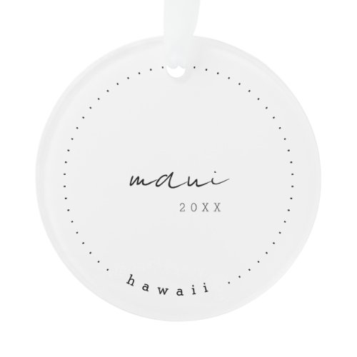 Maui, Hawaii Travel United States Simple Ornament