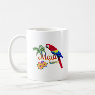 Maui Hawaii Tropical Island Parrot Coffee Mug