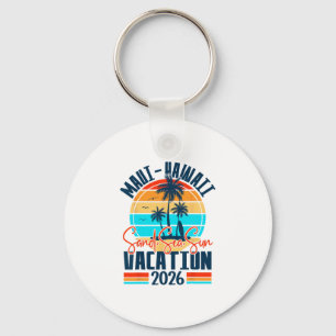 Maui Hawaii Vacation 2026 Souvenir Matching Family Keychain