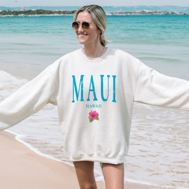 Maui Hawaii Vacation Grunge Sweatshirt (Creator Uploaded)