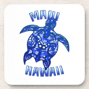 Maui Hawaii Vacation Tribal Turtle Beverage Coaster