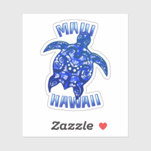 Maui Hawaii Vacation Tribal Turtle Sticker