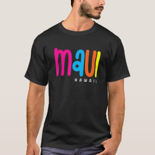 Maui Hawaii Vintage Colorful Beach Vacation Aloha  T-Shirt
