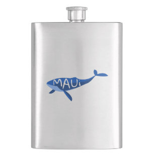 Maui Hawaii Whale Flask