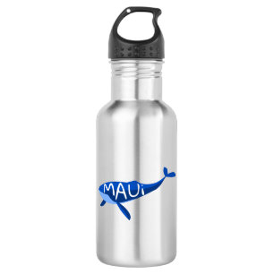 Maui Hawaii Whale Stainless Steel Water Bottle